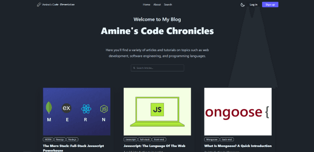 Amine's Code Chronicles : Modern Personal Blog